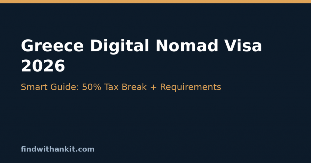 Greece digital nomad visa 2026 requirements and tax break